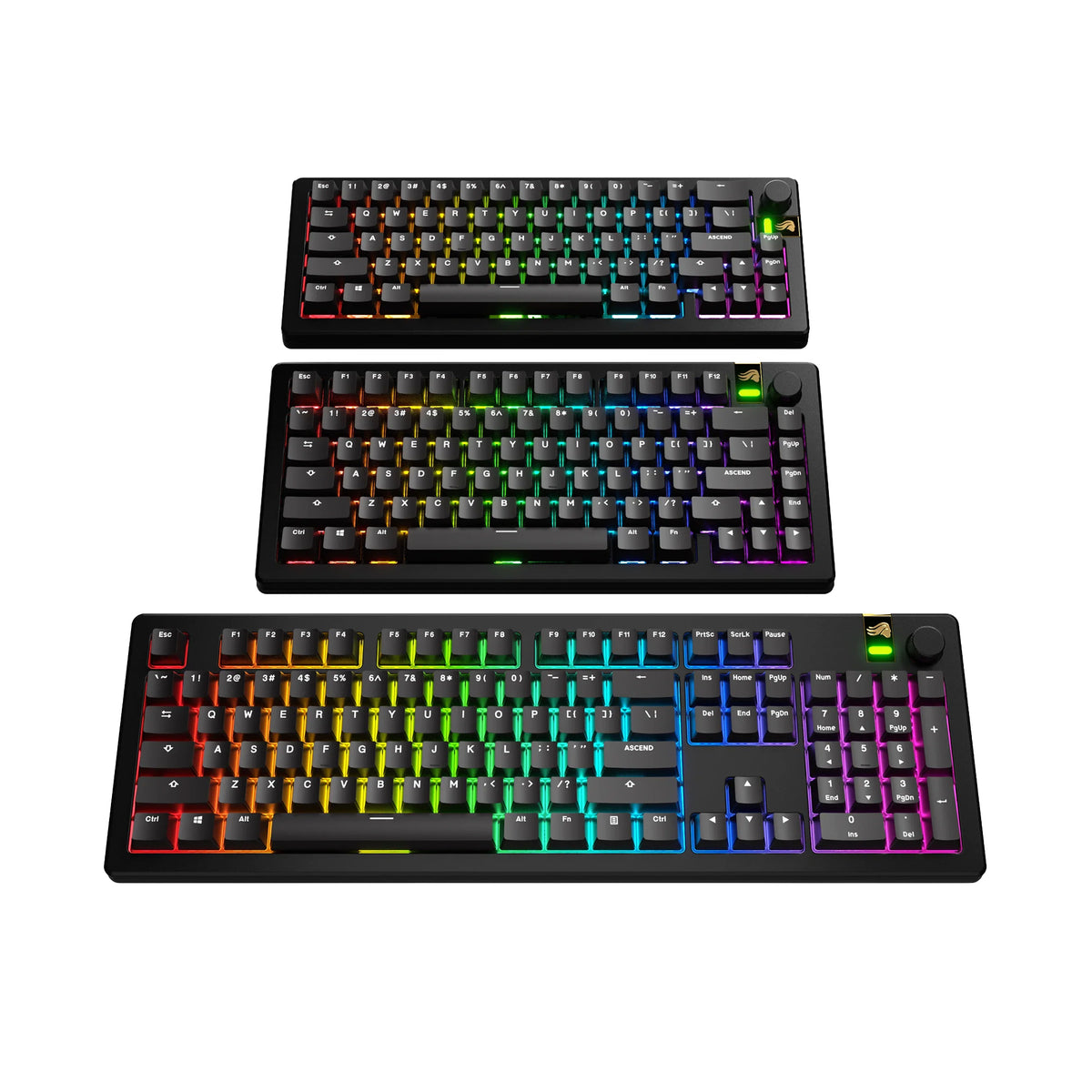 Glorious Keycaps V2 PBT ANSI US - Classic Black