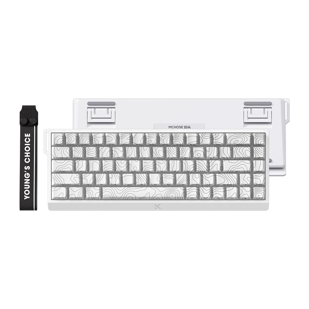 MCHOSE Ace 68 Magnetic ANSI US Topographic Blanc [Uranus]