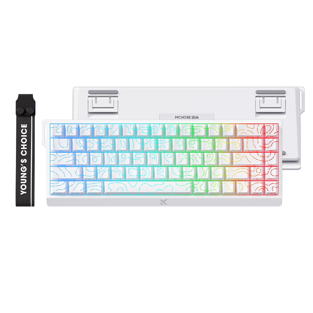 MCHOSE Ace 68 Magnetic ANSI US Topographic Blanc [Uranus]