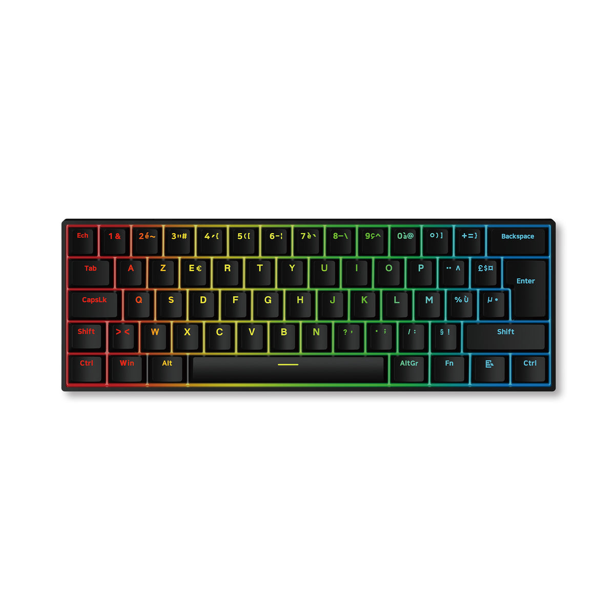 MCHOSE Ace 60 Pro Magnetic ISO FR Noir [Ice Blue]