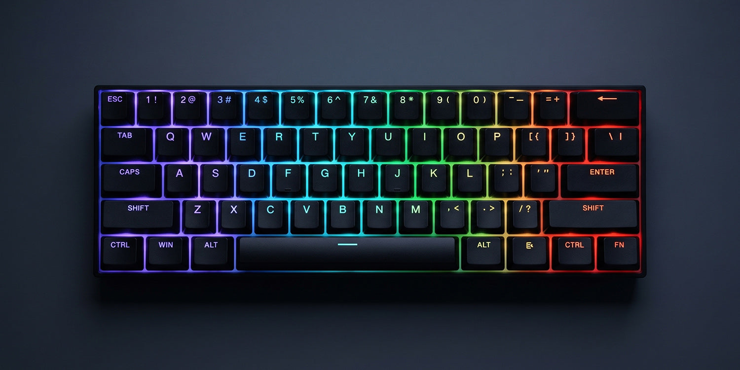 MCHOSE Ace 60 Pro Magnetic ANSI US Black [Ice Blue] - Keyboards