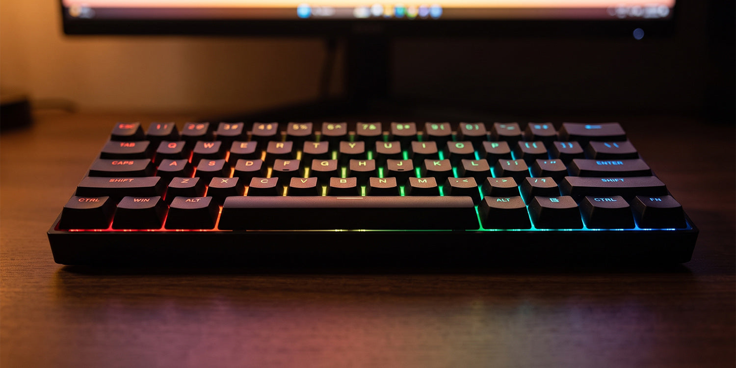 MCHOSE Ace 60 Pro Magnetic ANSI US Black [Ice Blue] - Keyboards
