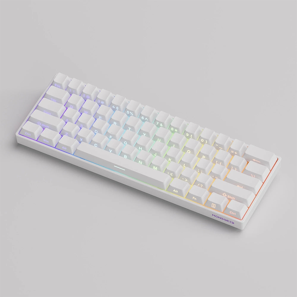 MonsGeek FUN60 PRO HE Wireless ANSI US Blanc