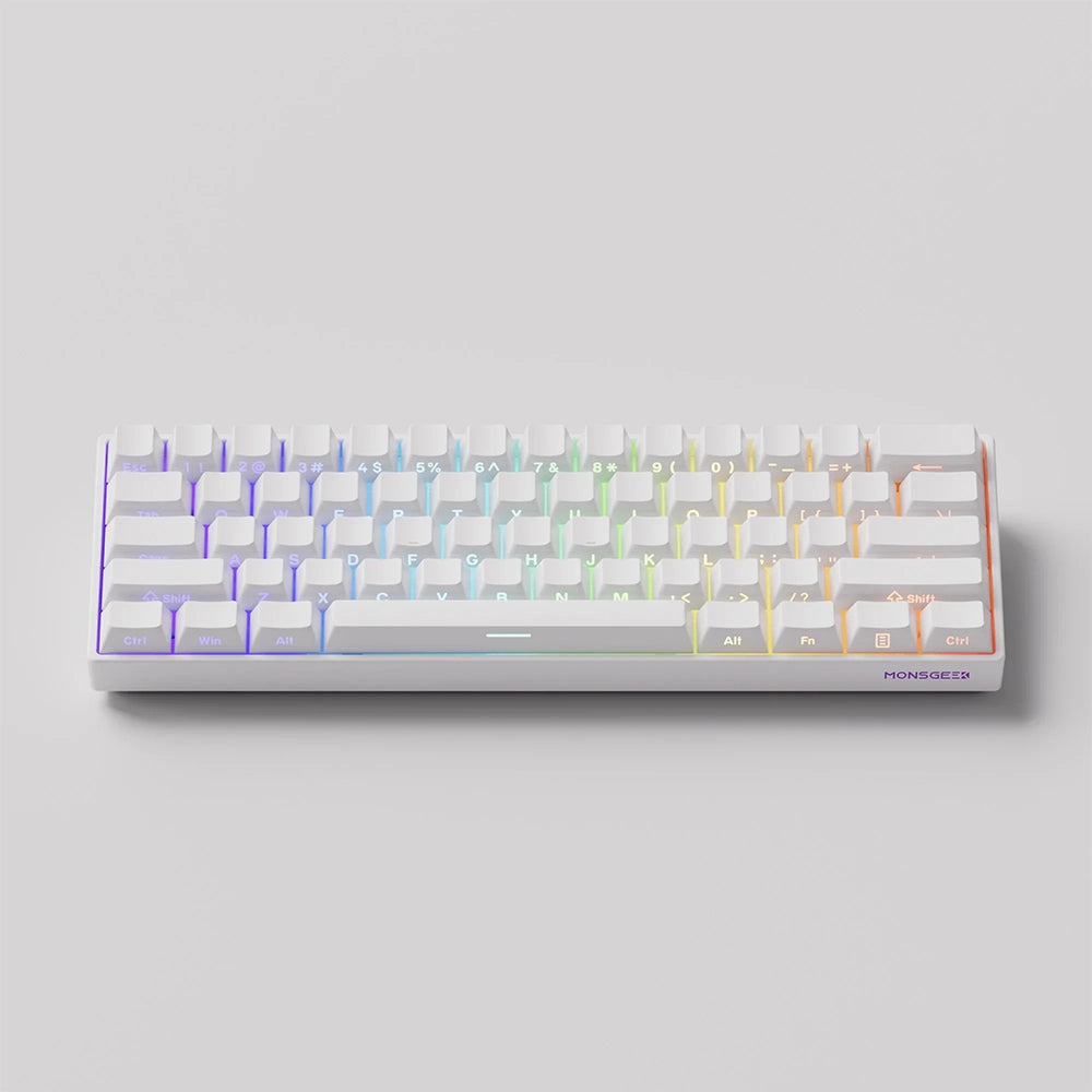 MonsGeek FUN60 PRO HE Wireless ANSI US Blanc