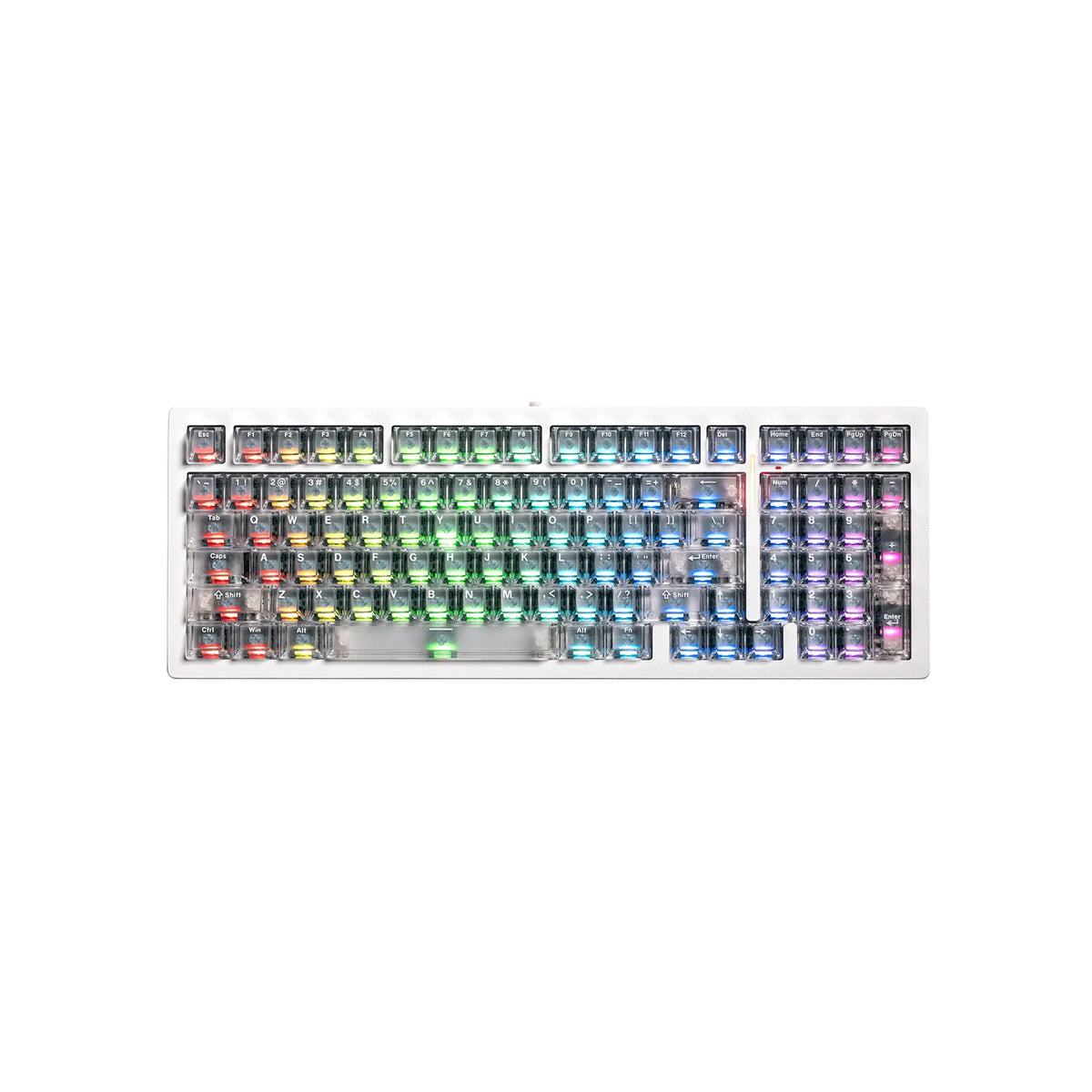MonsGeek M2 V5 HE Wireless ANSI US - White Transparent