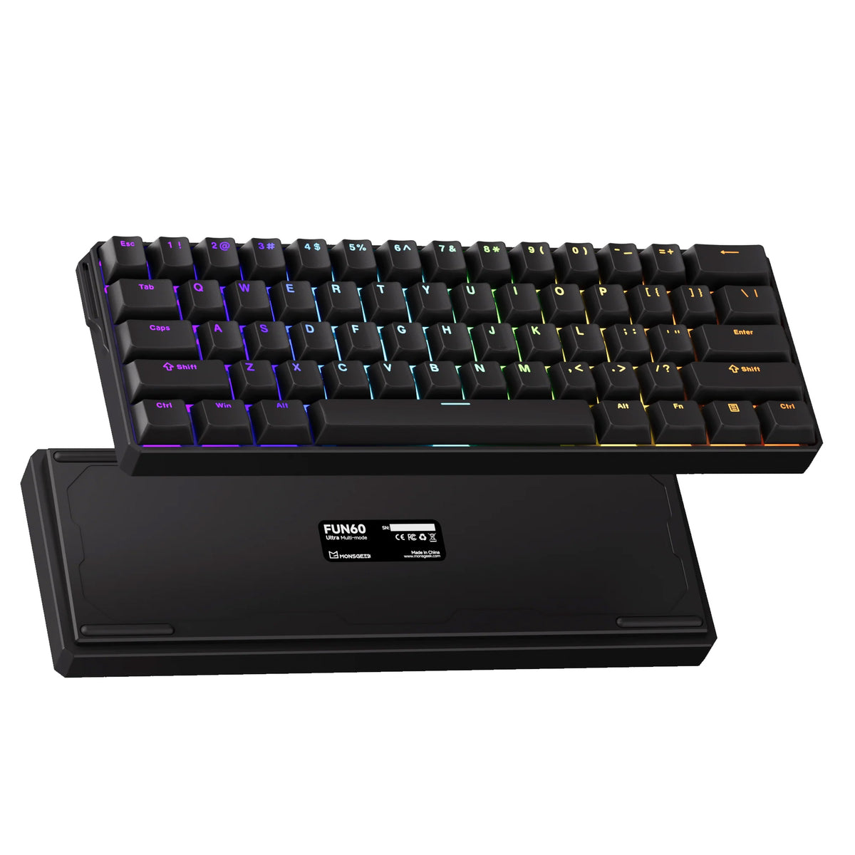 MonsGeek FUN60 ULTRA TMR Wireless ANSI US Black