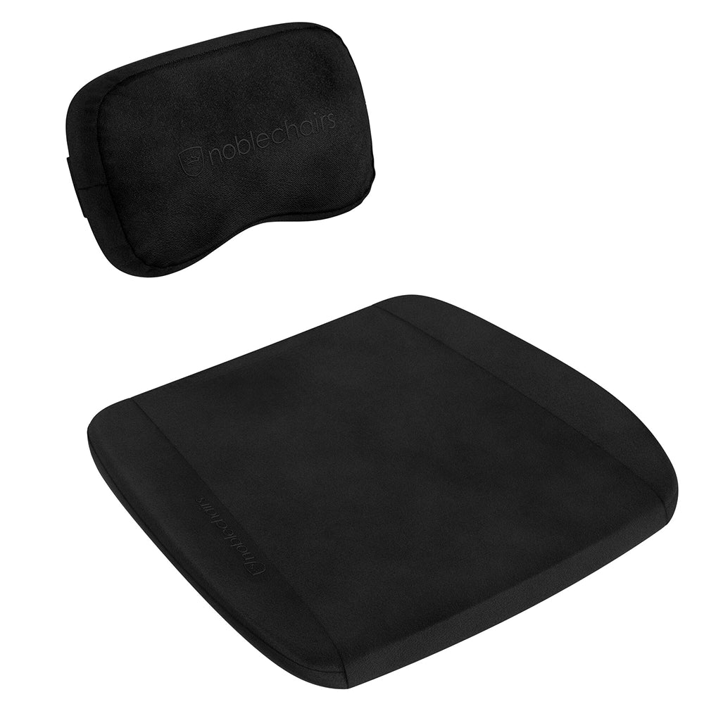 Noblechairs Set de coussins Mémoire de forme Assise et cervical Noir