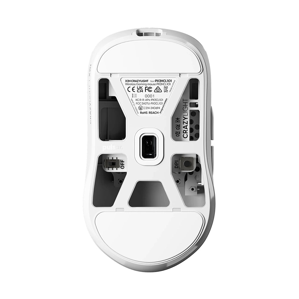 Pulsar X2-H CrazyLight Mini 8K Wireless Uyuni White