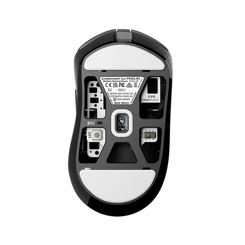 Pulsar X3 LHD CrazyLight Mini 8K Wireless Jet Black