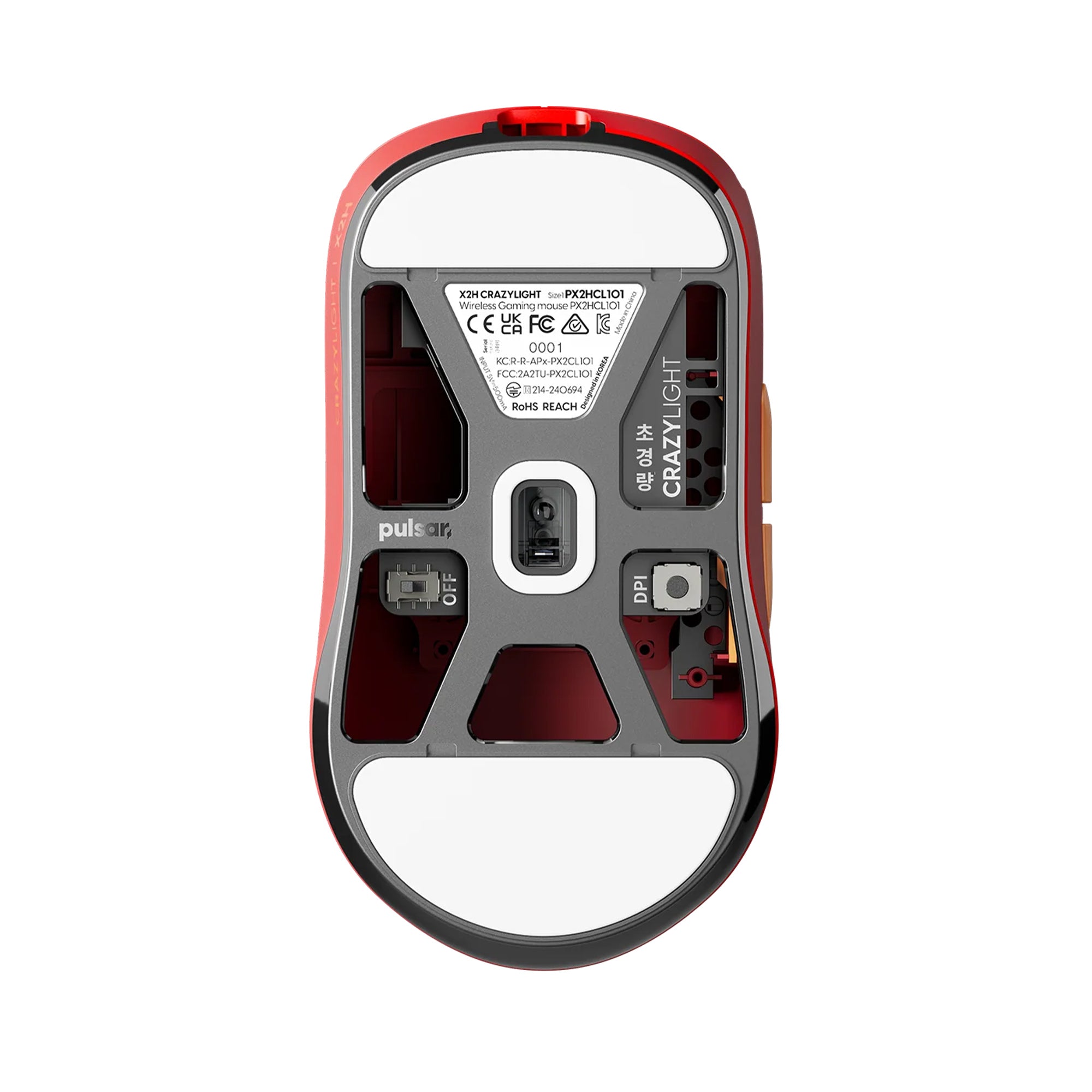 Pulsar X2-H CrazyLight Mini 8K Wireless - Volcano