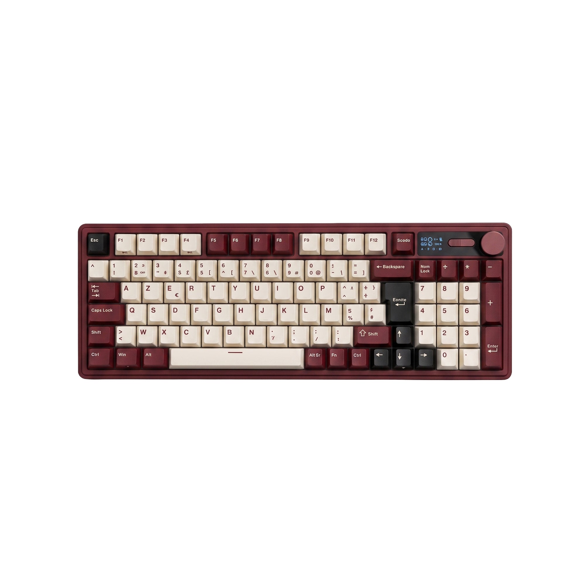 Royal Kludge M100 Wireless ISO FR - Crimson - Keyboards