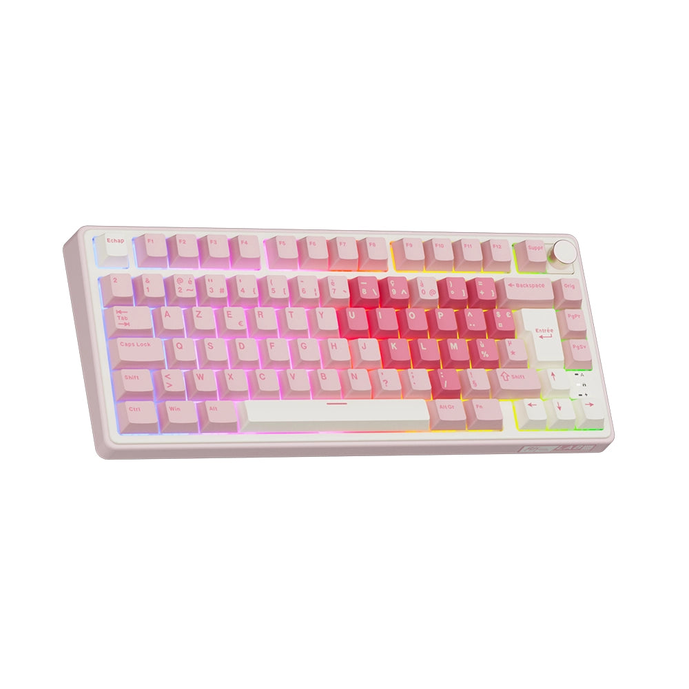 Royal Kludge R75 Pro ISO FR Pink Melody [Cream]