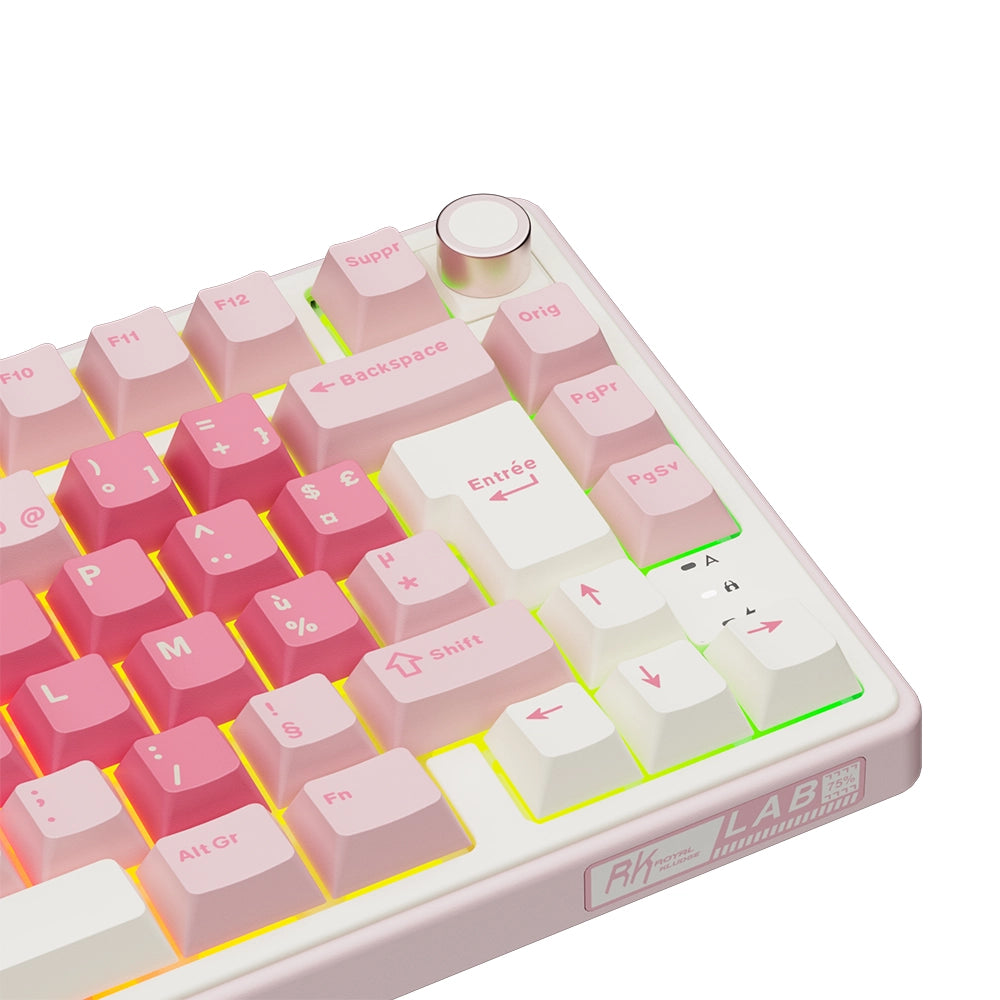 Royal Kludge R75 Pro ISO FR Pink Melody [Cream]