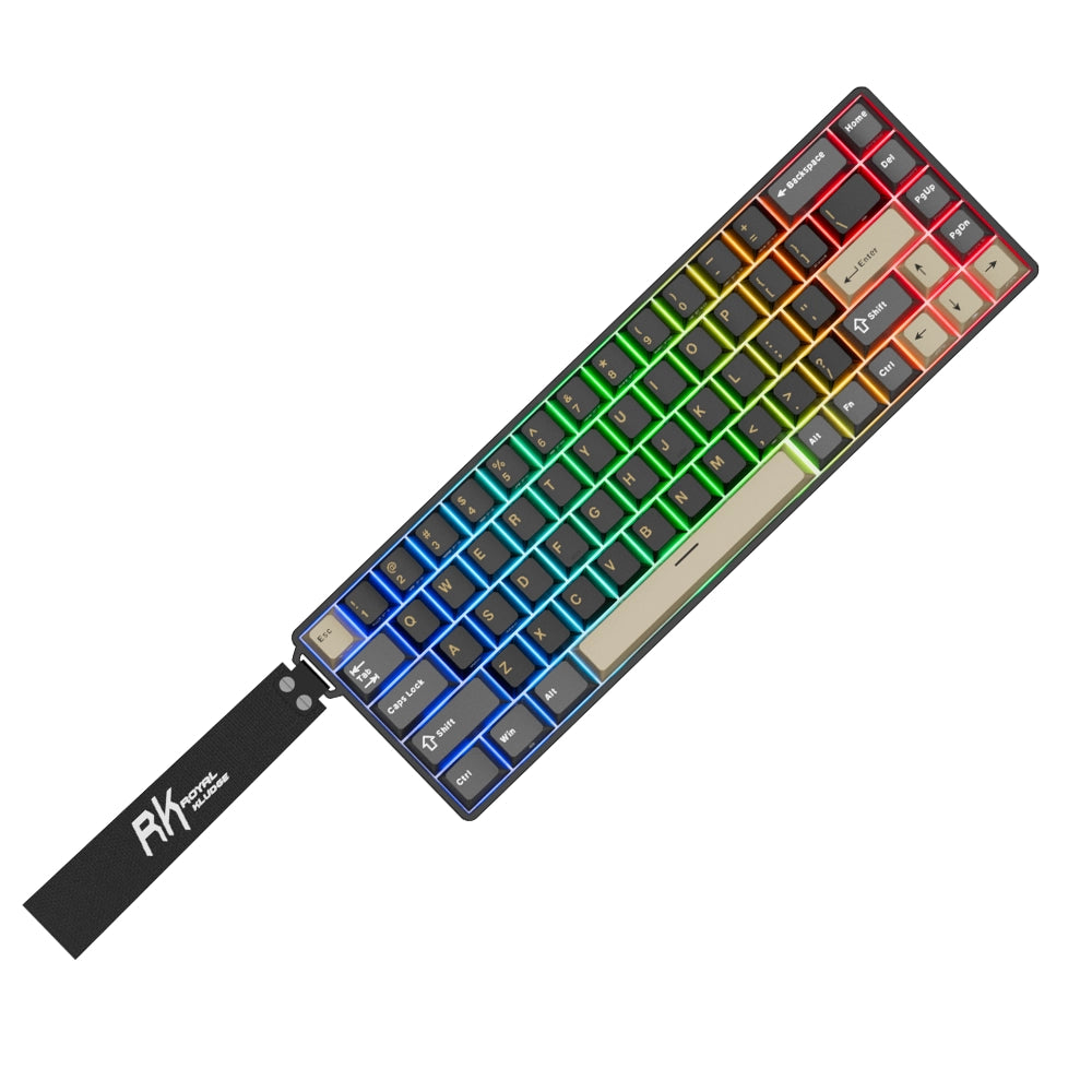 Royal Kludge 68 HE ANSI US Phantom [Blue Jade]