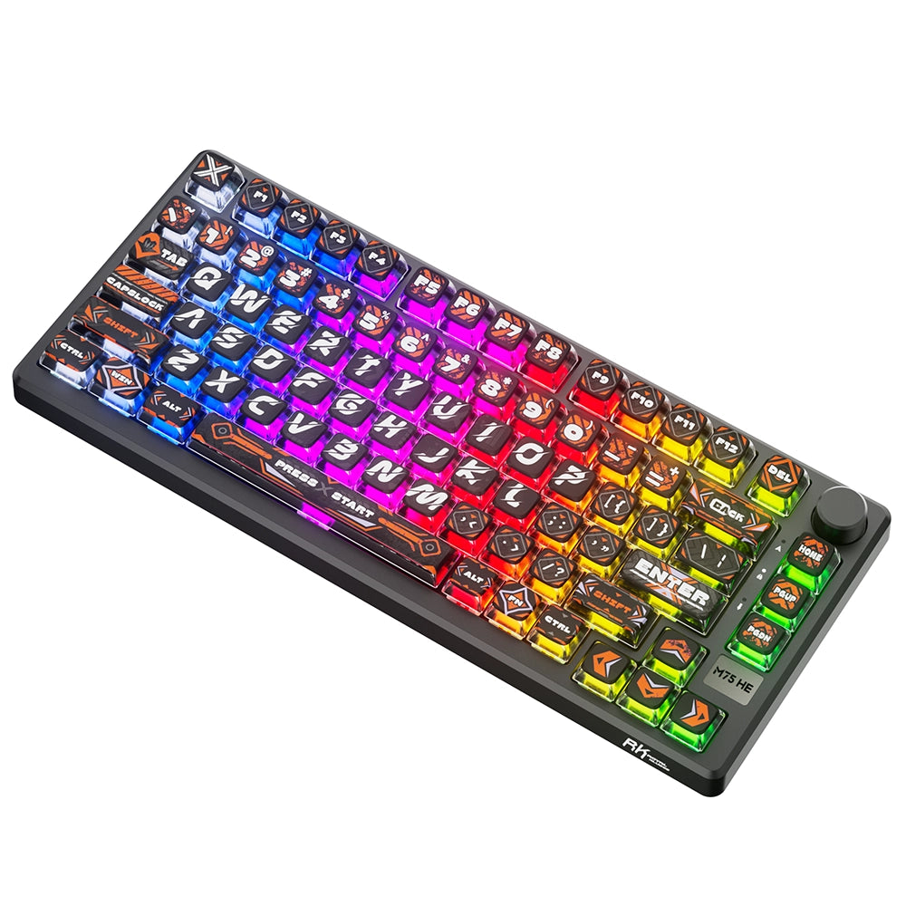 Royal Kludge M75 HE ANSI US Hephaestus [Blue Jade]