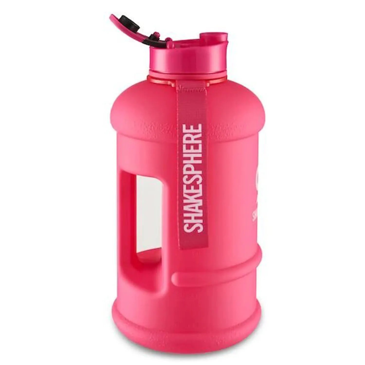 ShakeSphere Bouteille 1.3l Rose Mat Logo Blanc
