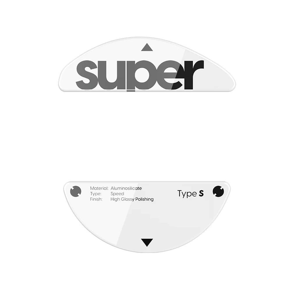 Superglide Type-S Glass Skates Pulsar X3 LHD Series White