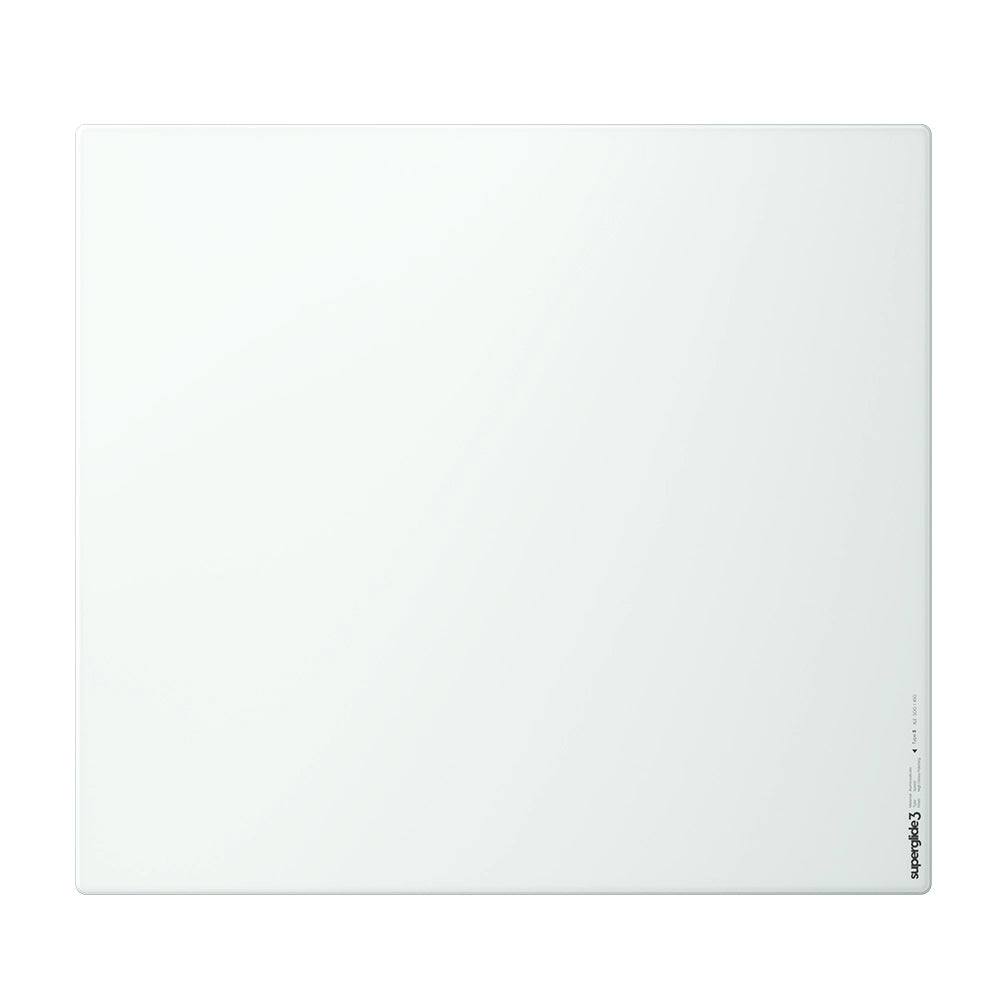 Superglide V3 Type-S Tapis de Souris en Verre XLE Blanc