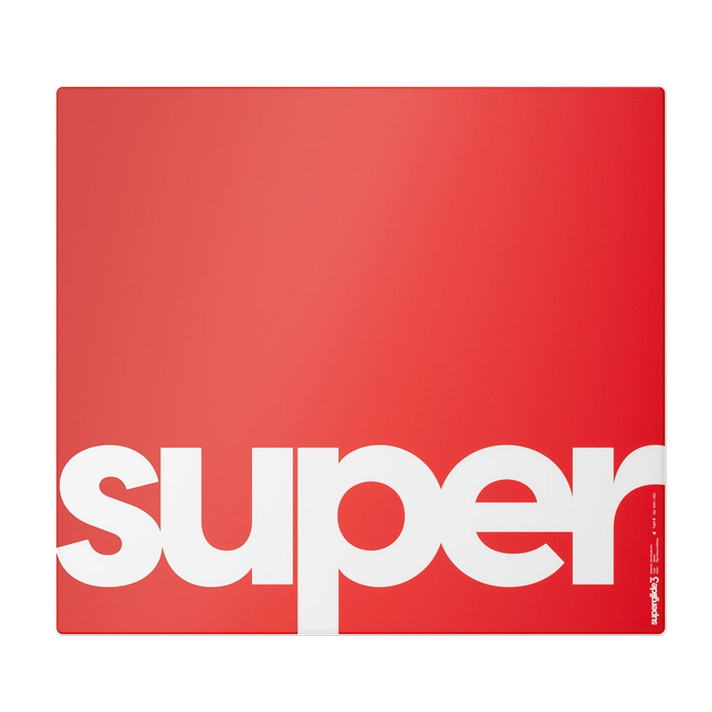 Superglide V3 Type-S Tapis de Souris en Verre XLE Rouge