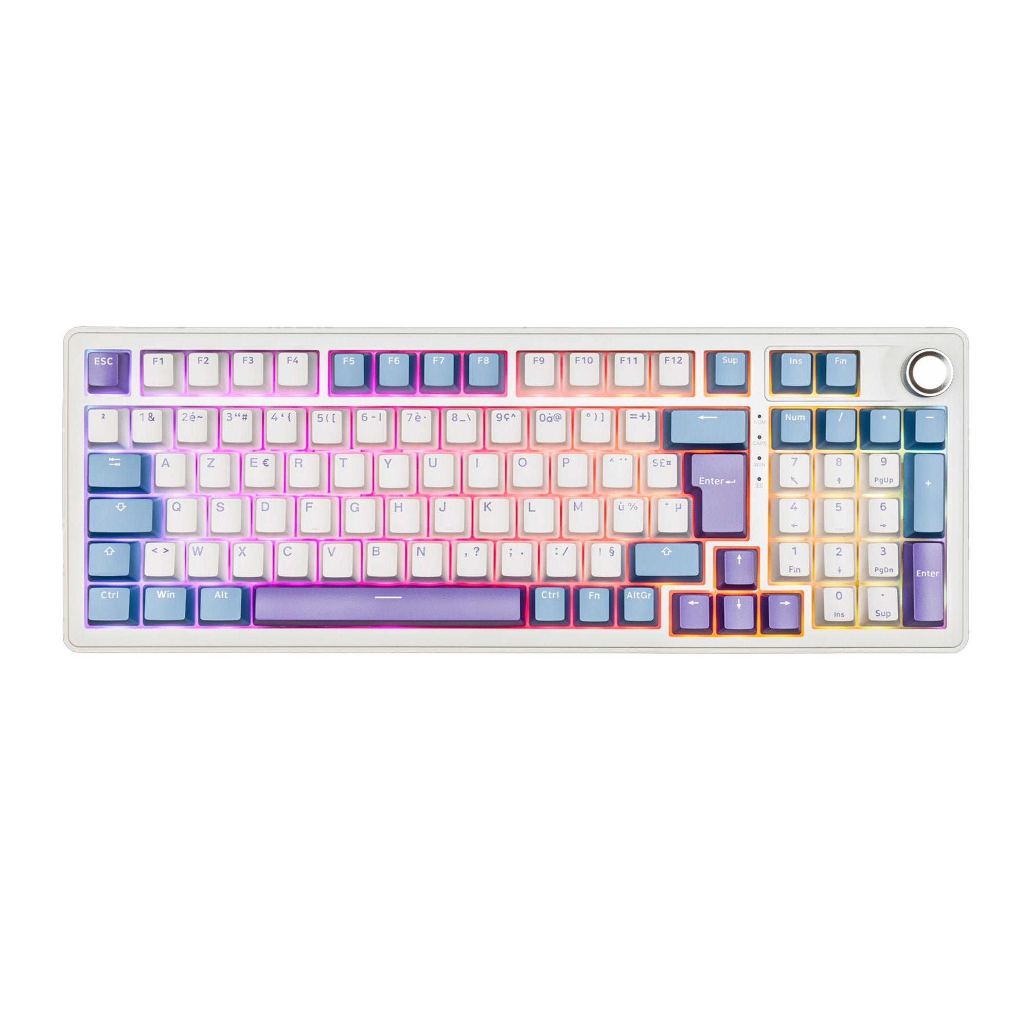 The G-Lab Keyz Elite 400 Wireless ISO FR - Blanc/Bleu