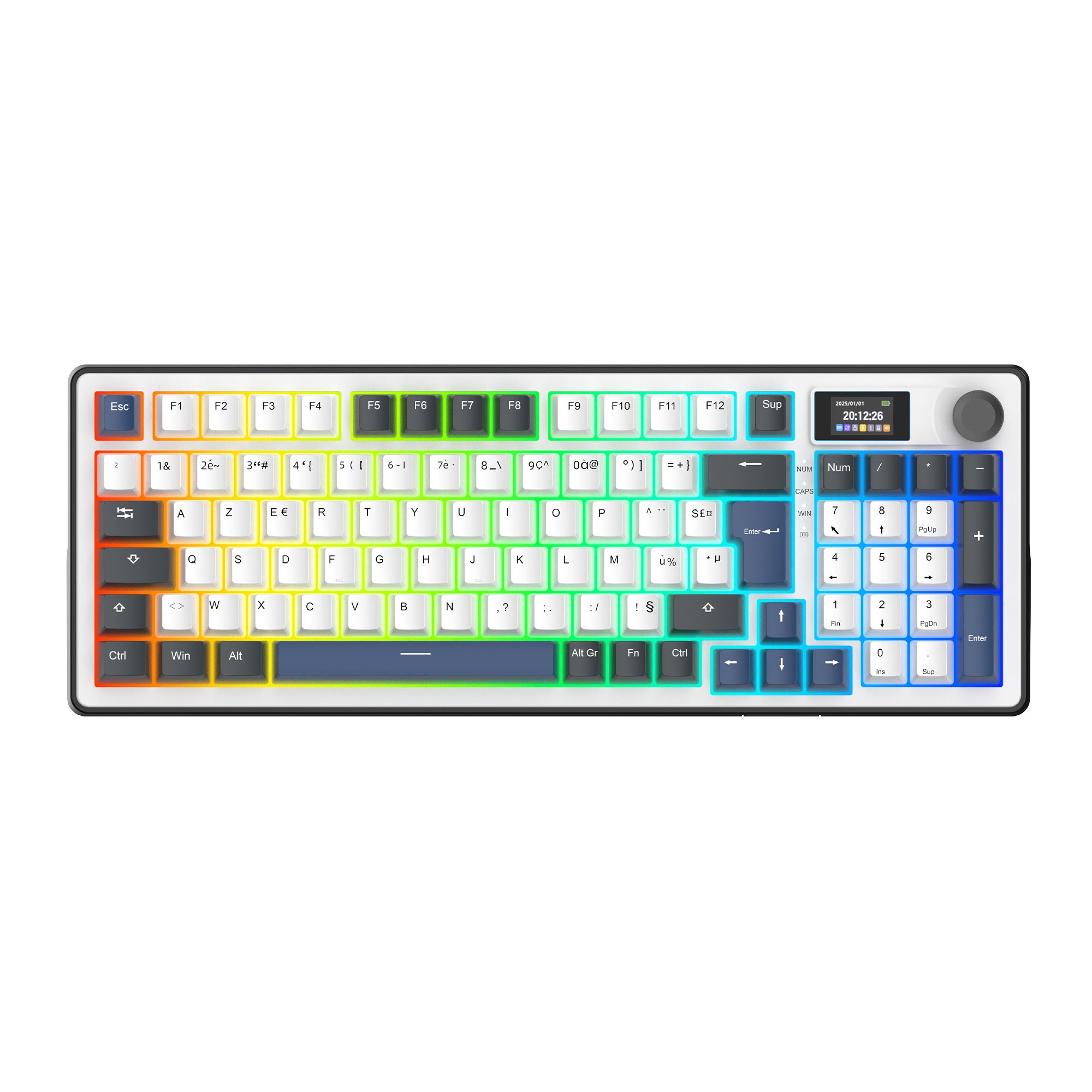 The G-Lab Keyz Elite 450 Wireless ISO FR - White/Blue