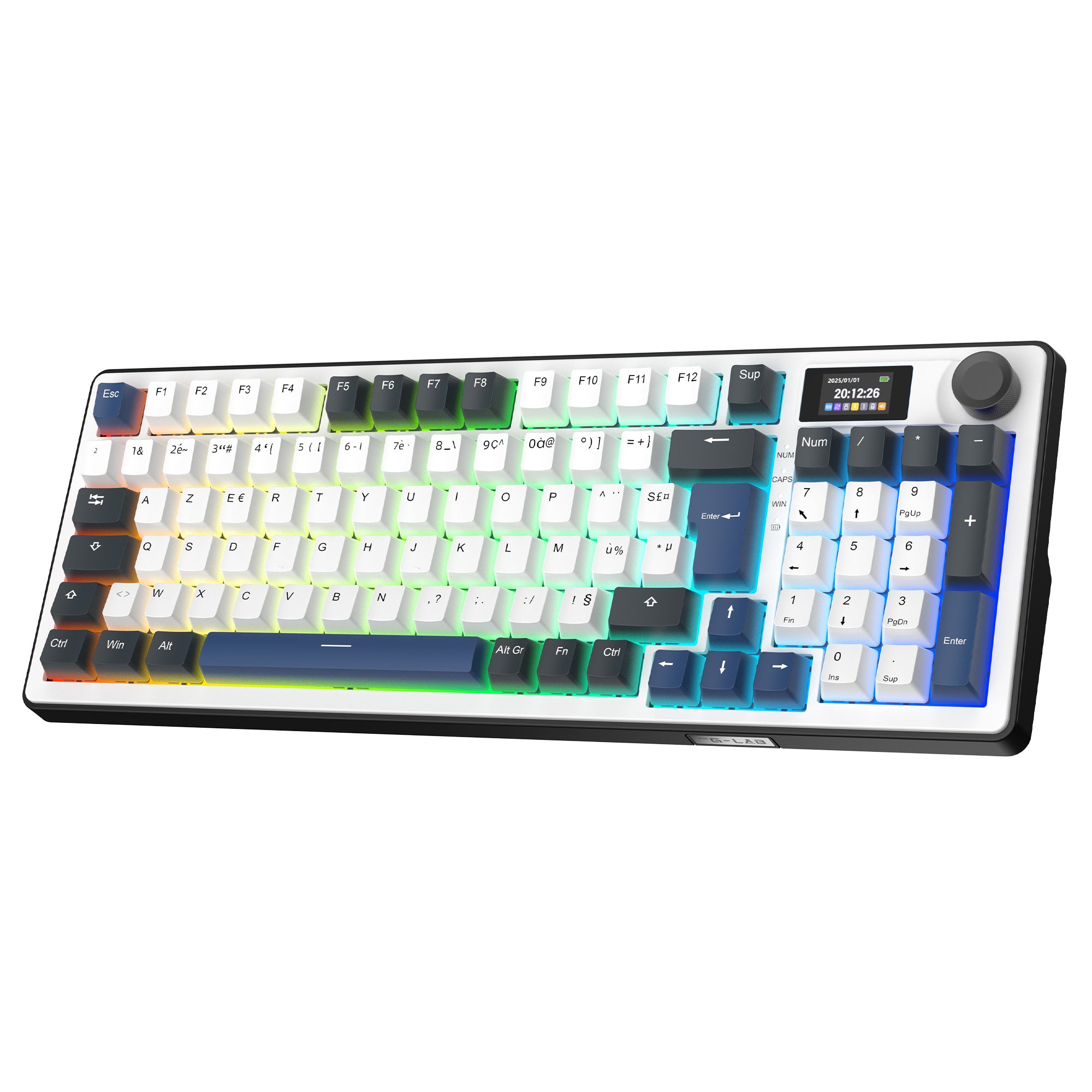 The G-Lab Keyz Elite 450 Wireless ISO FR - White/Blue