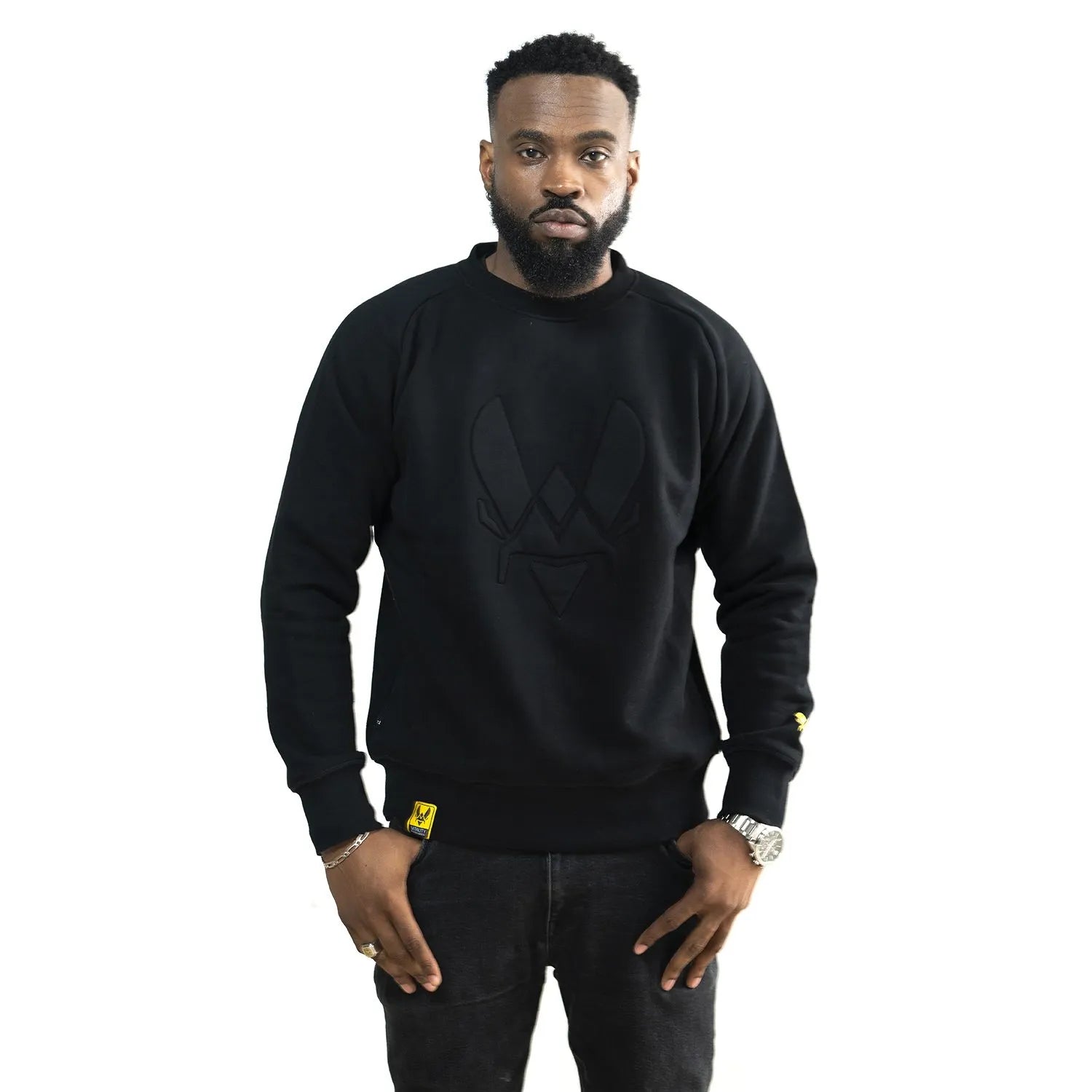 Vitality Sweater Big V Embroidered