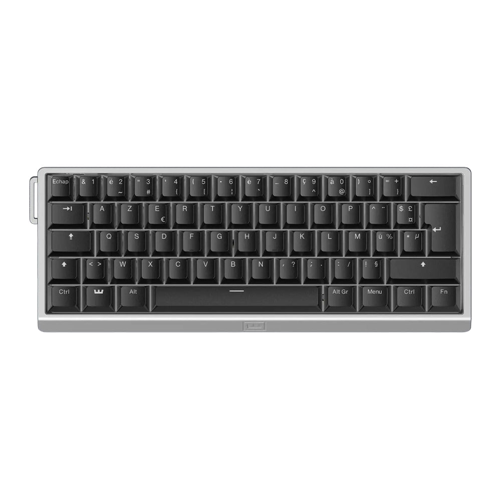 Wooting 60HE v2 AIu ISO FR Silver - ABS Black