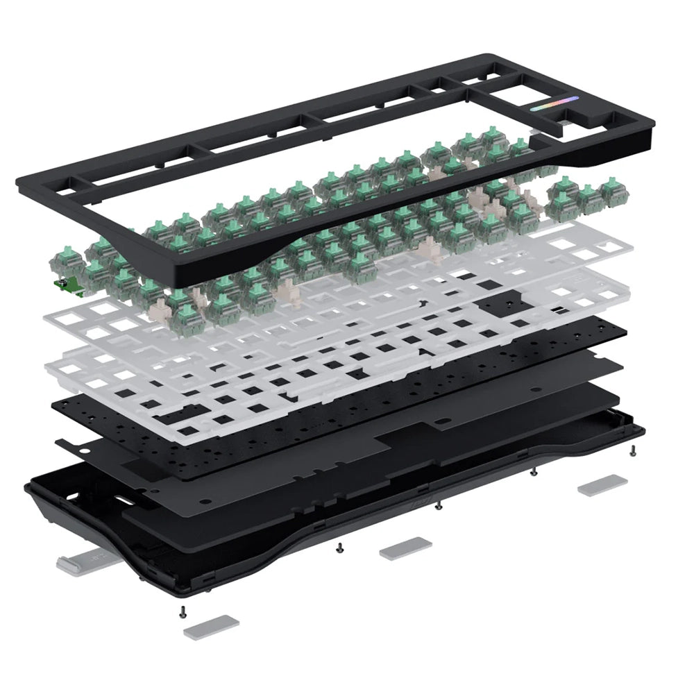 Wooting 80 HE ISO FR Noir - PBT Blanc