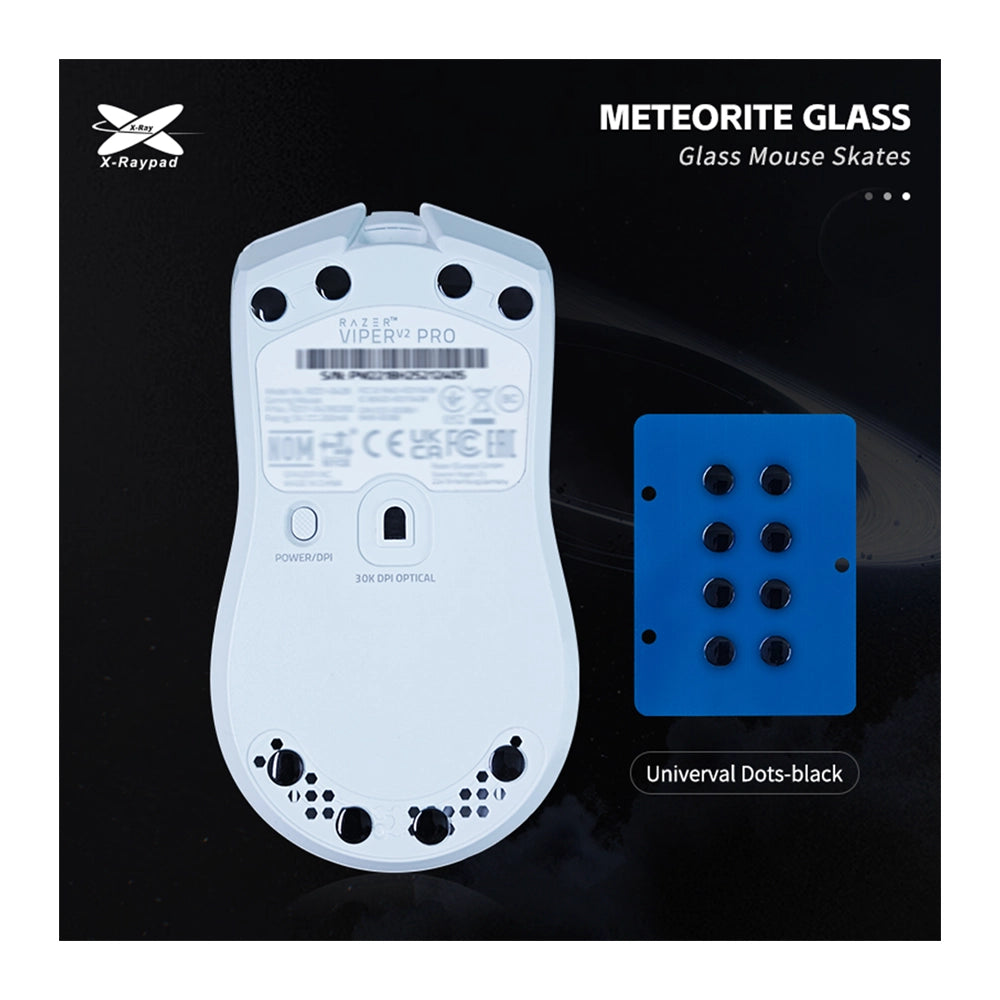 X-Raypad Meteorite Glass Dots Noir
