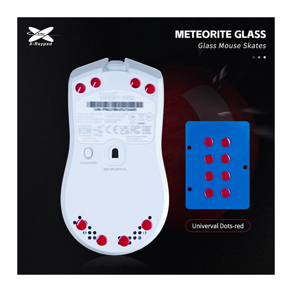 X-Raypad Meteorite Glass Dots Rouge