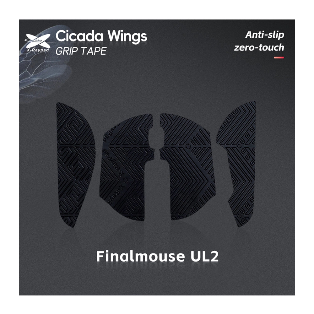 X-Raypad Cicada Wings Grips FinalMouse Ultralight 2 / Starlight 12 Small Black