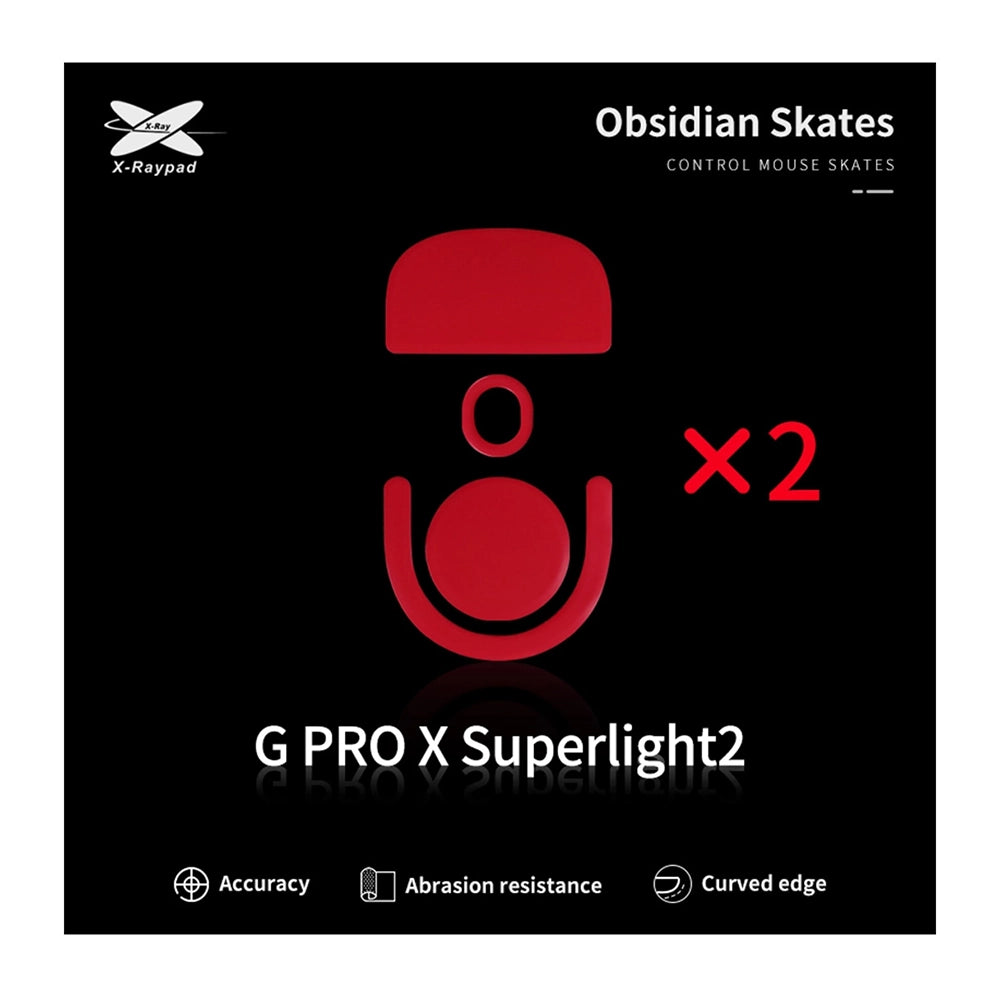 X-Raypad Skates Obsidian Logitech G PRO X2 SUPERSTRIKE / PRO X SUPERLIGHT 2 / 2 SE Wireless