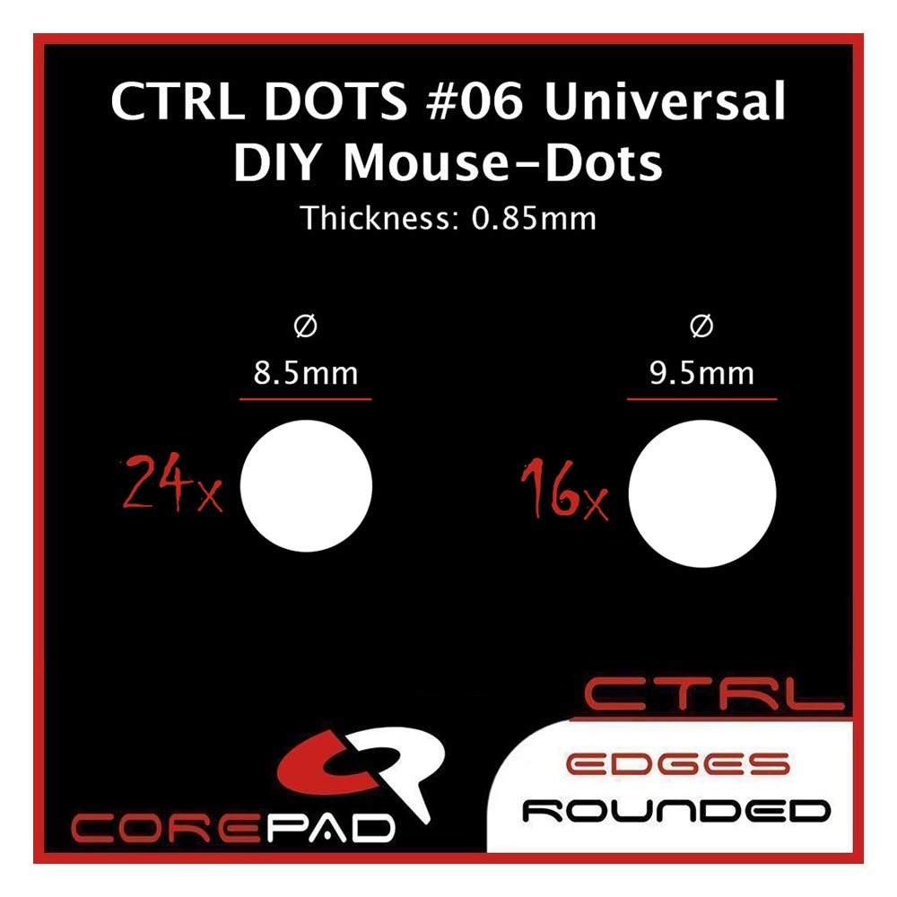 Corepad Skates Teflon CTRL #06 Dots Universal 0,85 mm