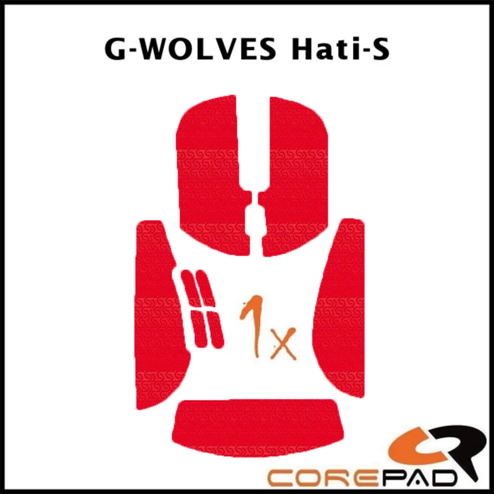 Corepad Grips G-Wolves Hati-S Mini Soft Rouge