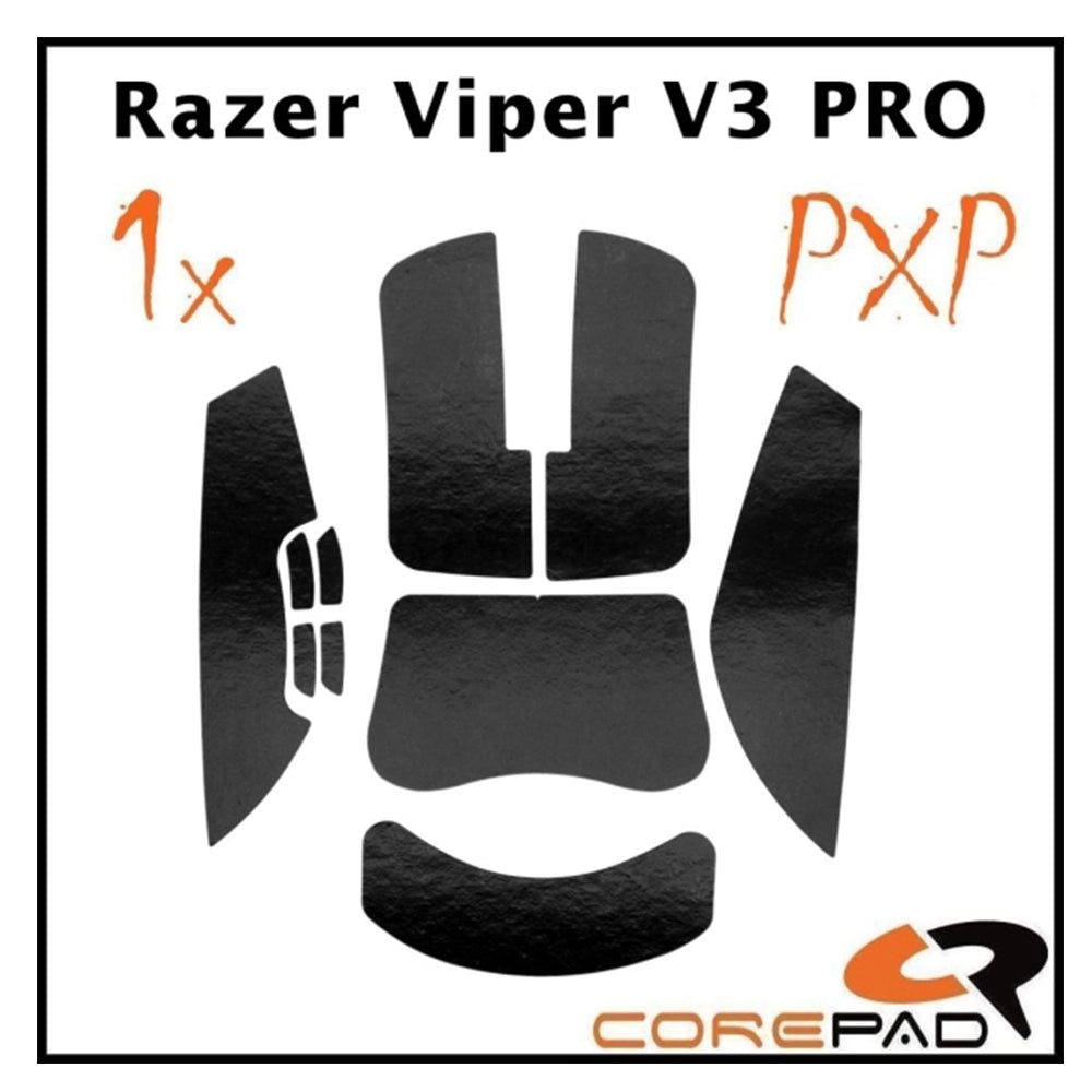 Corepad Grips PXP Razer Viper V3 Pro Black
