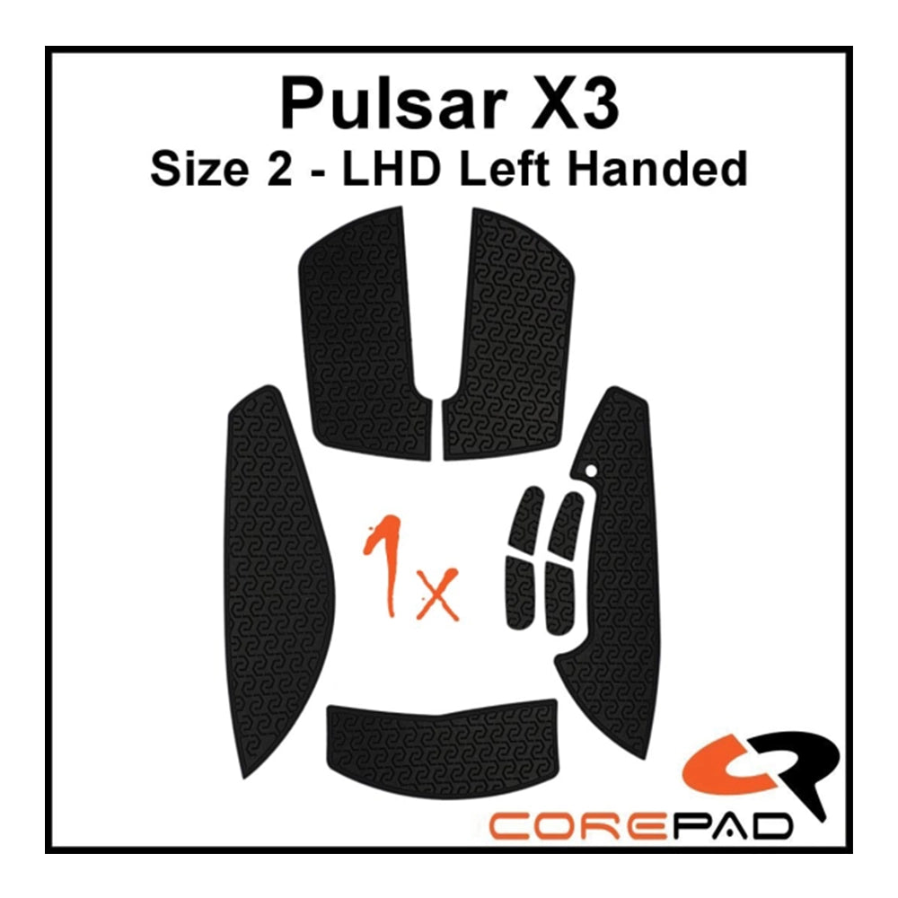 Corepad Grips Pulsar X3 LHD Wireless Soft Noir