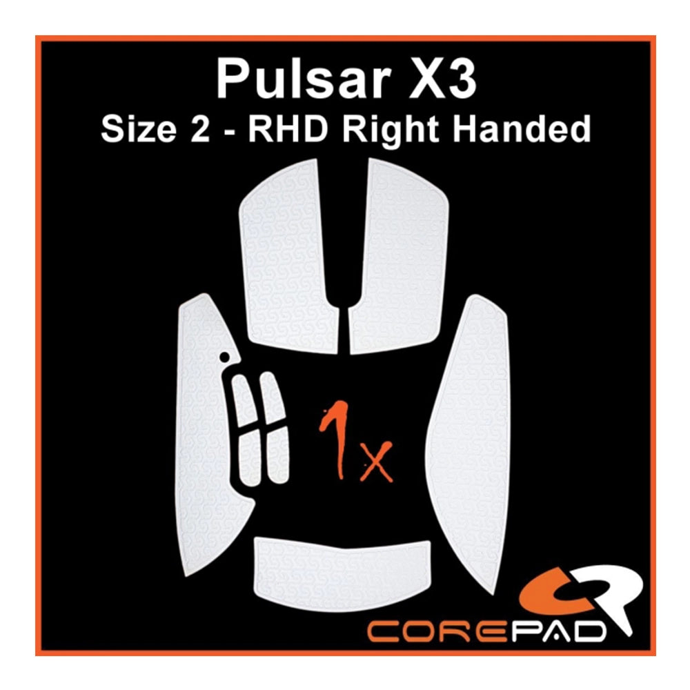 Corepad Grips Pulsar X3 RHD Wireless Soft Blanc