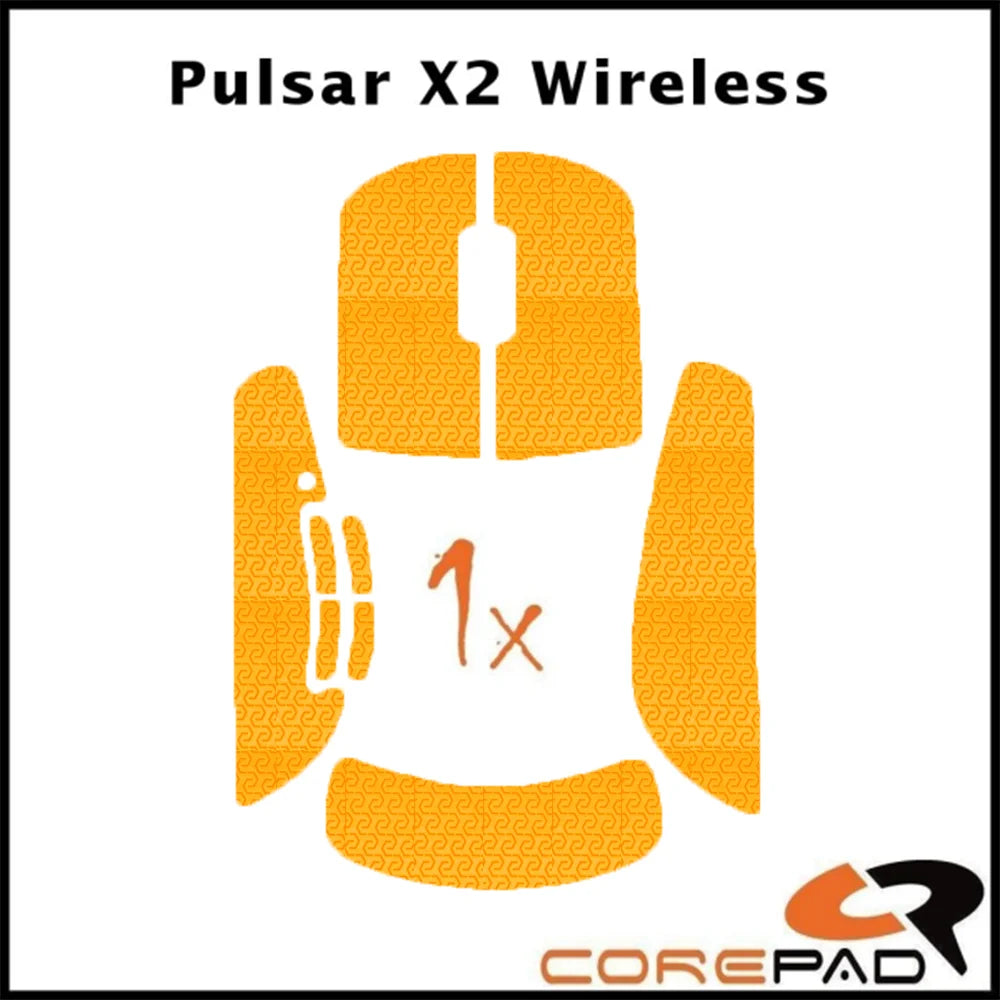 Corepad Grips Pulsar X2 / X2-V2 Wireless Soft Orange