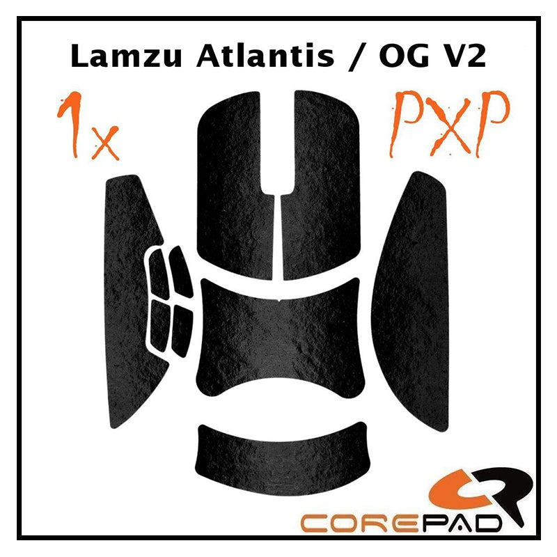 Corepad Grips PXP Lamzu Atlantis Superlight Wireless / OG V2 / OG V2 4K Black