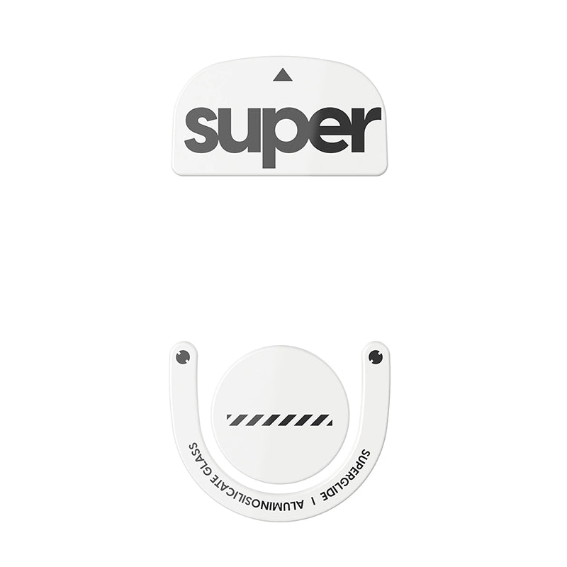 Superglide Type-C Glass Skates Logitech G PRO X2 SUPERSTRIKE / PRO X SUPERLIGHT 2 / 2 SE Wireless White