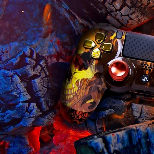 Draw My Pad Ps4 Pro Skull On Fire
