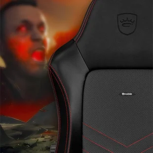 Chaise gamer noir et rouge