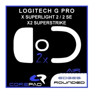 Corepad Patins Teflon AIR Logitech G Pro X2 SUPERSTRIKE / PRO X SUPERLIGHT 2 / 2 SE Wireless