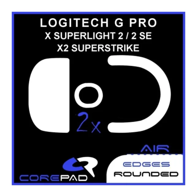 Corepad Patins Teflon Air Logitech G Pro X2 Superstrike / Pro X Superlight 2 / 2 Se Wireless