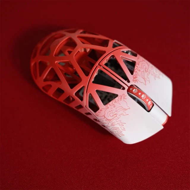 WLMouse BEAST X 8K Wireless Fabulous Beast Edition Rouge et Blanc 