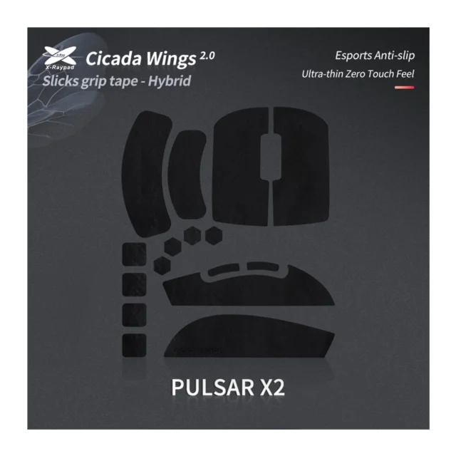 Xraypad Grips Cicada Wings 2.0 Pulsar X2 Noir 1