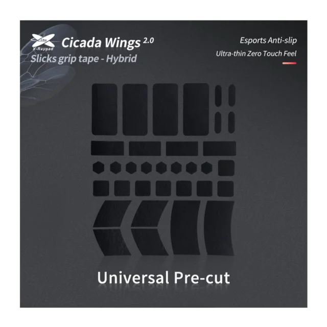 Xraypad Grips Cicada Wings 2.0 Universels Noir 1