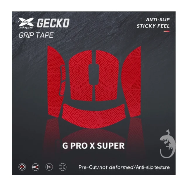 Xraypad grips geckos logitech g pro x superlight rouge 1 Xraypad Grips Geckos Logitech G Pro X Superlight Rouge 1