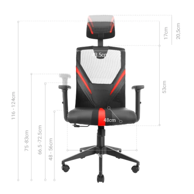 Mars Gaming Mgc Ergo Noir Jaune 5
